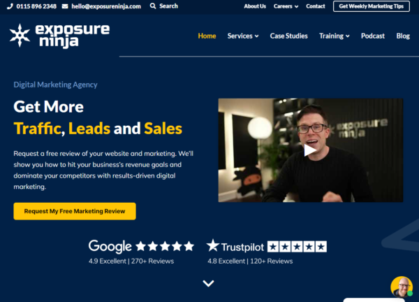 Screenshot of the Thinkplus homepage