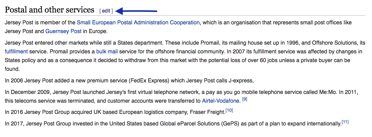 Snippet of editing for getting Wikipedia backlinks
