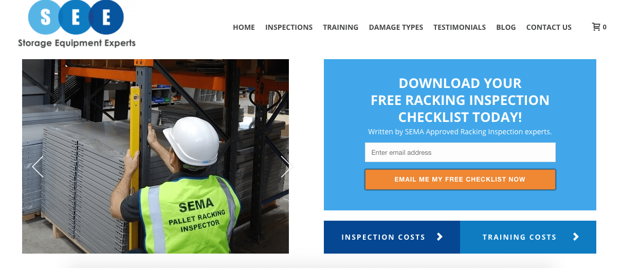 Image of a website's Call To Action (CTA) a key part of digital marketing