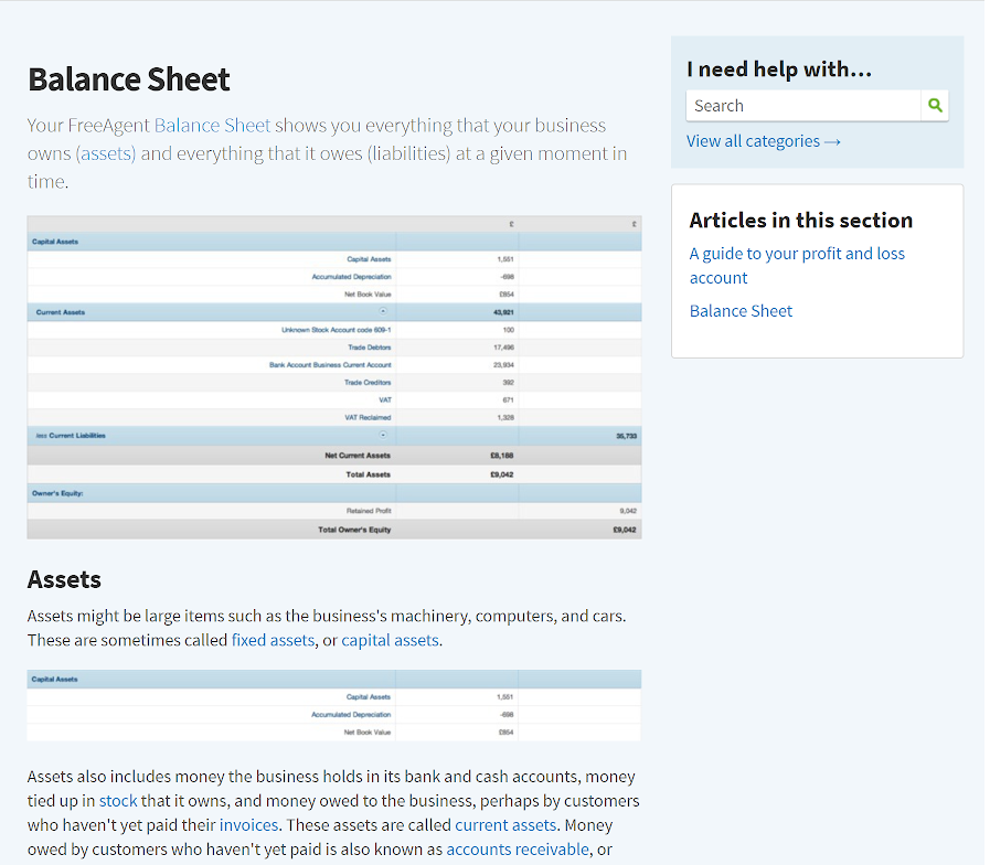 A knowledge base article