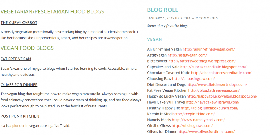 List of bloggers and influencers for a specific topic ie a "blogroll"