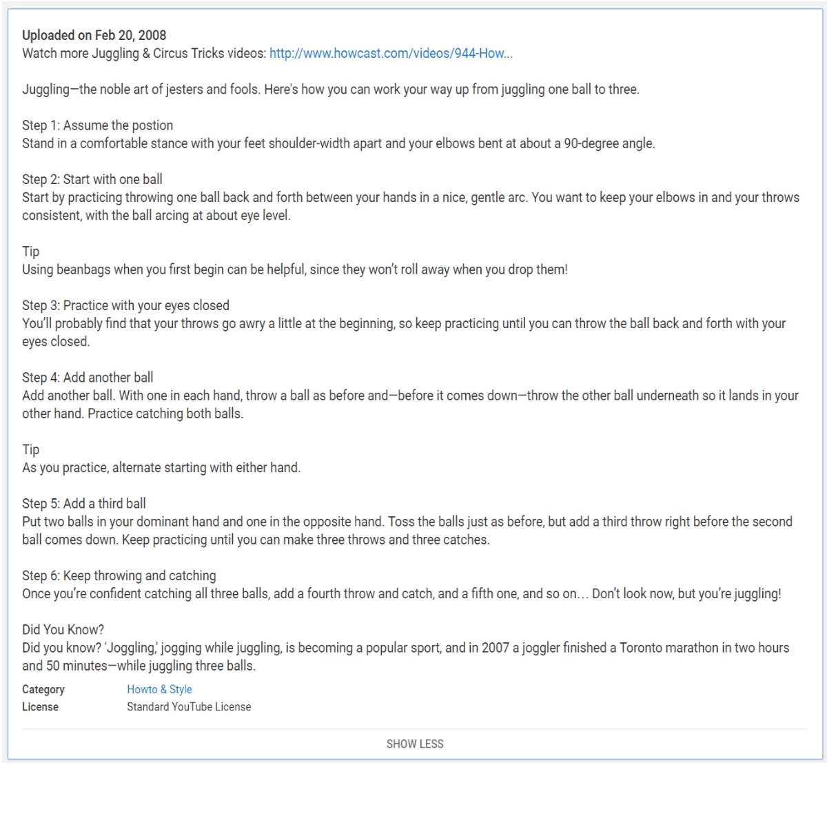Strong YouTube description with keyword for YouTube Optimisation