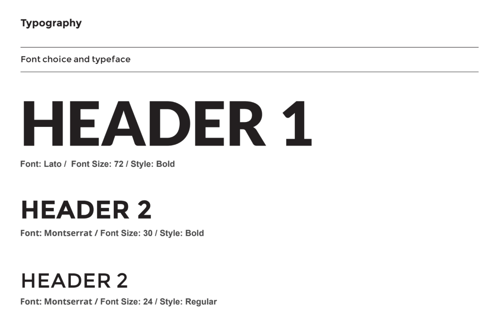 Example of Thinkplus's typography sizes and styles.