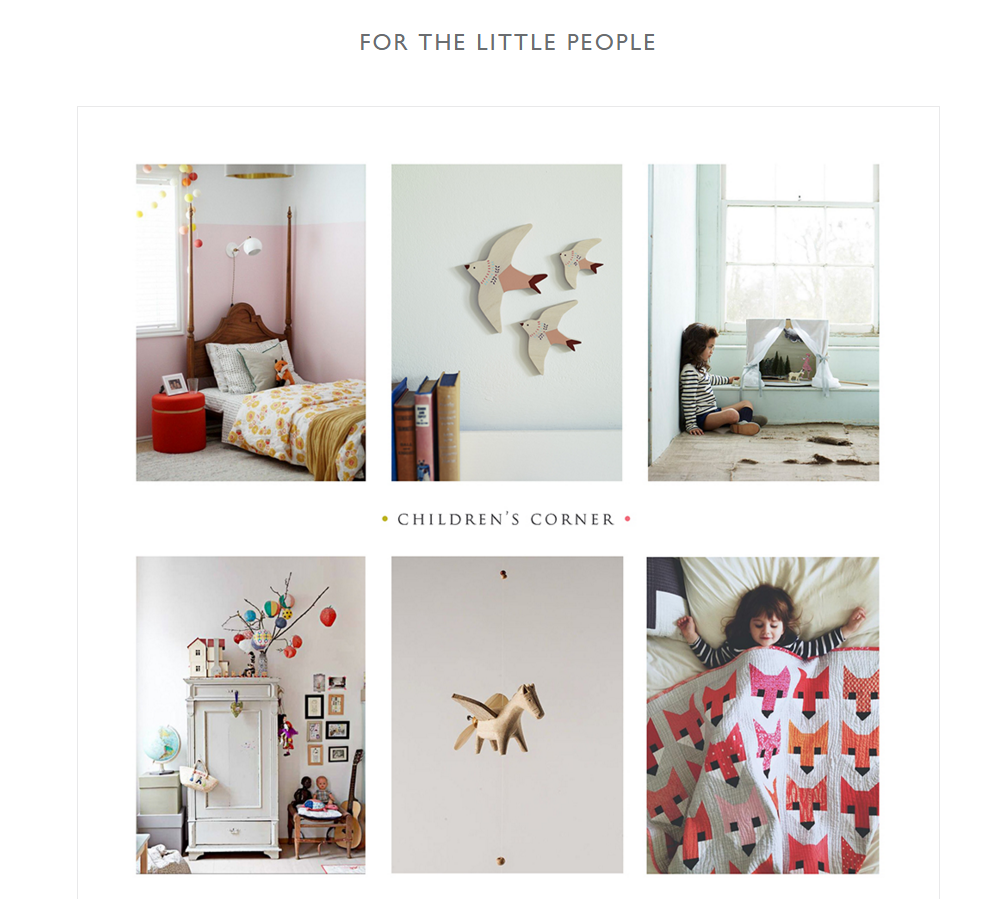 screenshot of Check out Rowen & Wren blog design