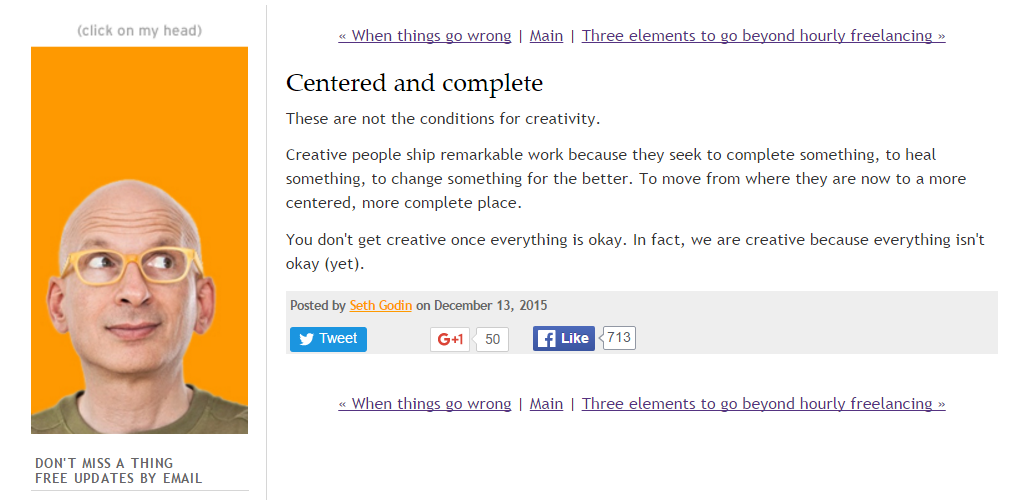 screenshot of Neil Patel blog