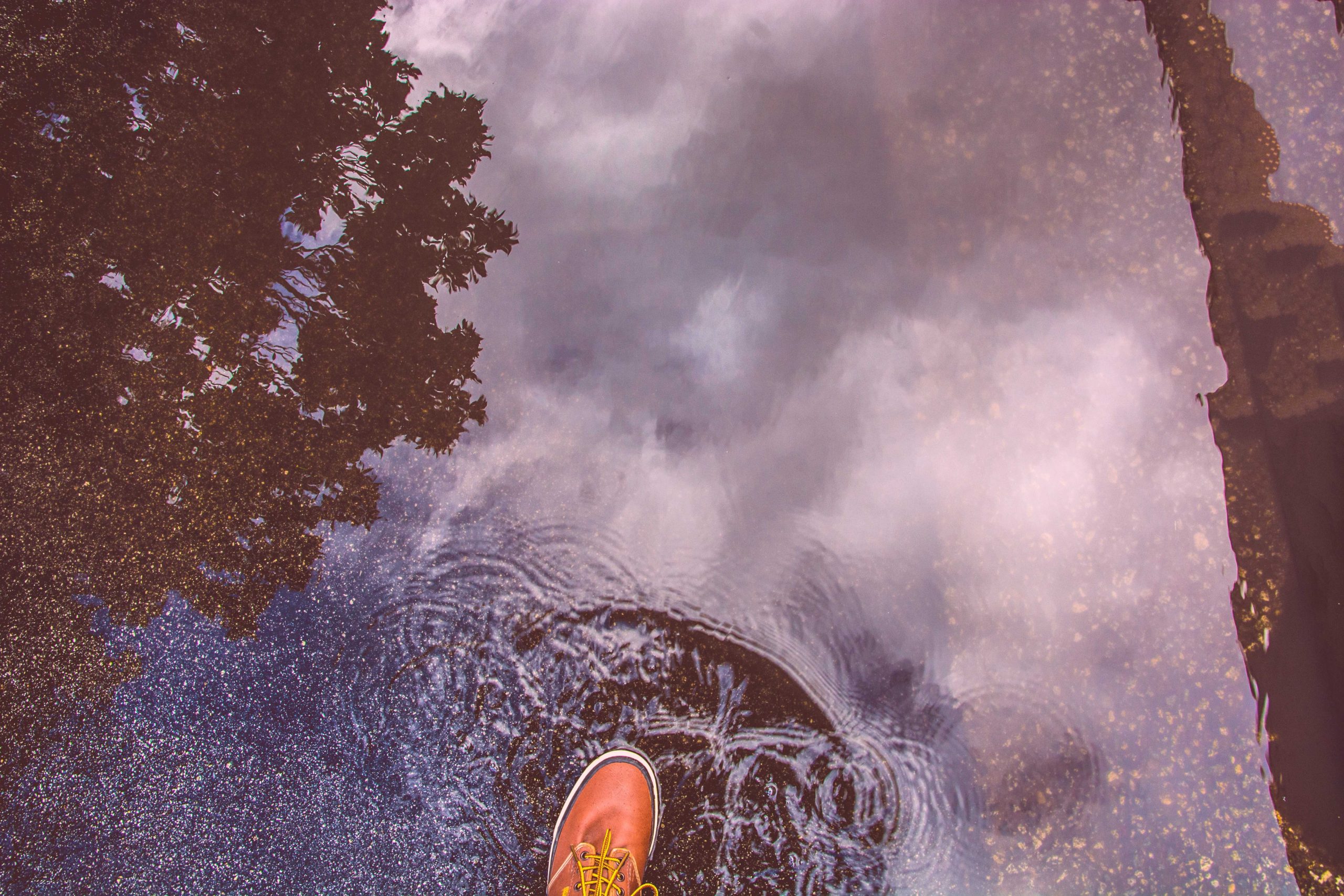 A puddle in Newcastle was live streamed for social media and marketing