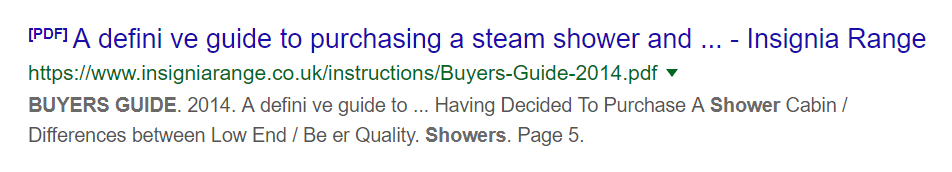 Example of a truncated page title with brand name