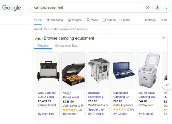 Google ppc ad