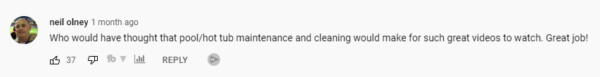TheP00lGuy Positive Comment