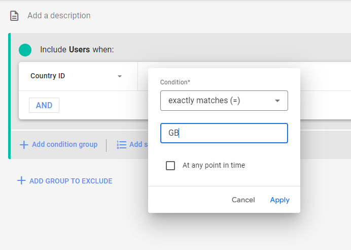 Country ID exactly matches GB