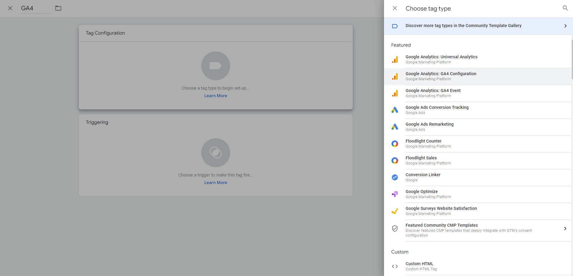 Google Analytics 4 Tag Configuration