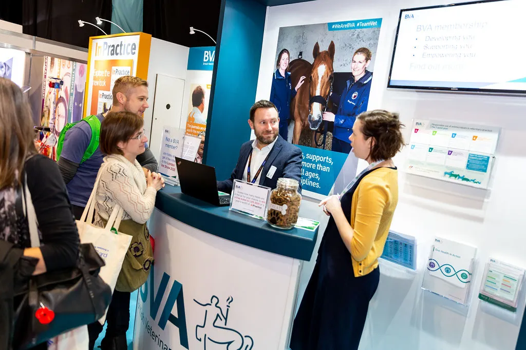 Exhibition stand at the London Vet Show