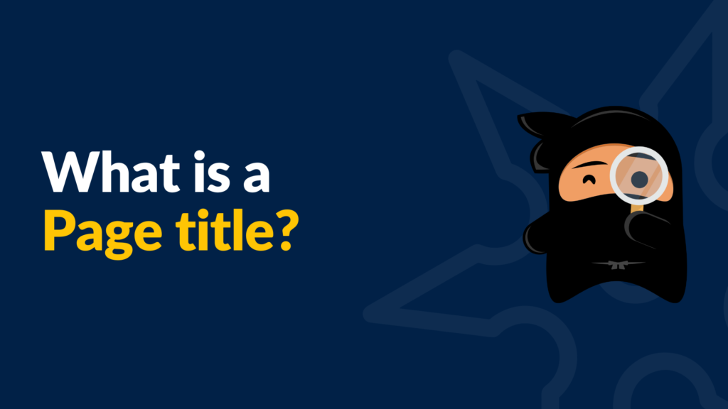 What is a Page Title?