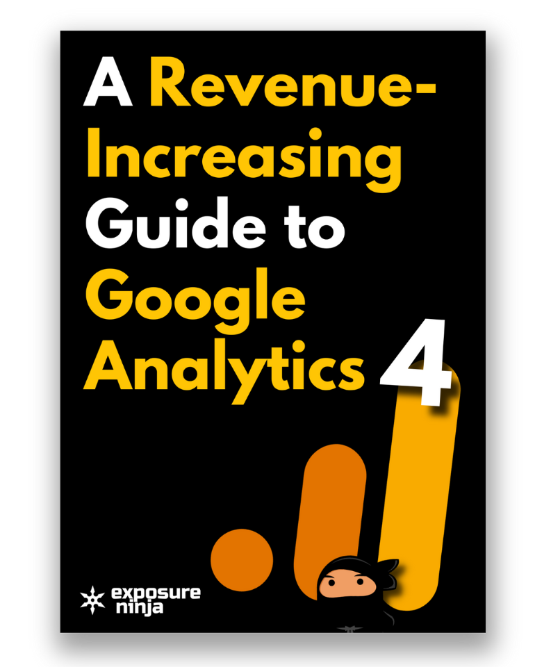 Cover of Thinkplus's "Revenue-Increasing Guide to Google Analytics 4".