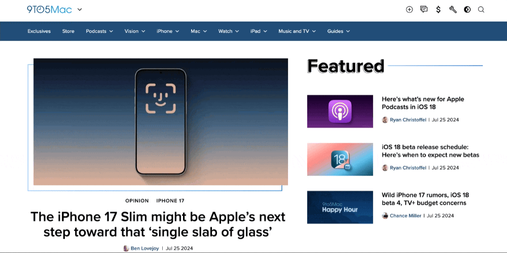 A gif showing dark and light mode